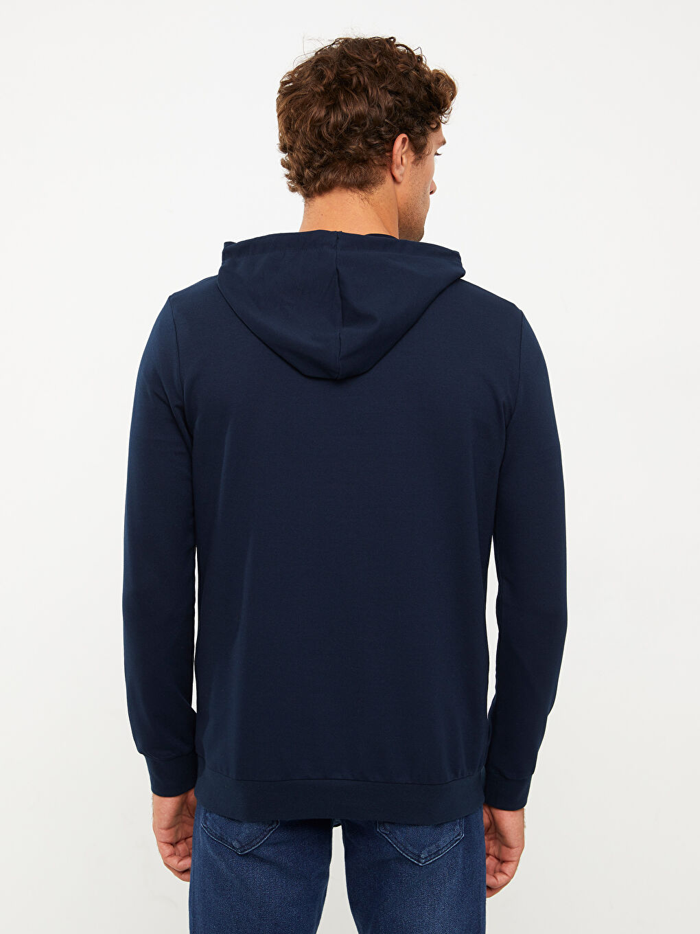 LCWAIKIKI Classic Langarm Bedrucktes Herren Kapuzensweatshirt -W28124Z8-DWP