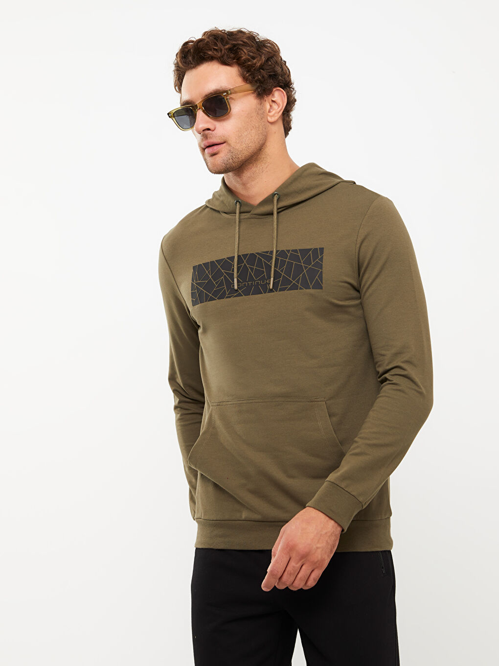 Long Sleeve Printed Men's Hoodie-2