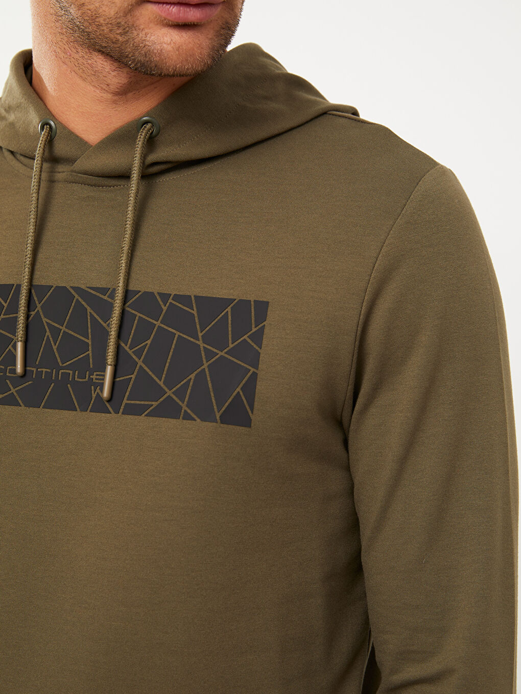 Long Sleeve Printed Men's Hoodie-3