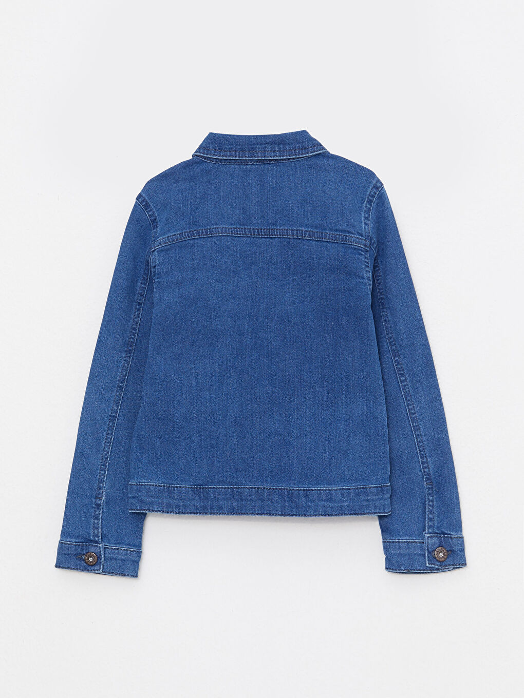 LCW ECO Collared Neck Girls' Denim Jacket -W28137Z4-507