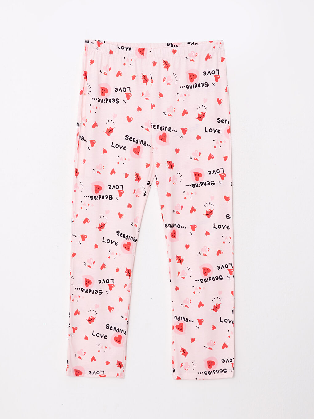 Shirt Neck Patterned Long Sleeve Cotton Women's Pajama Set-8