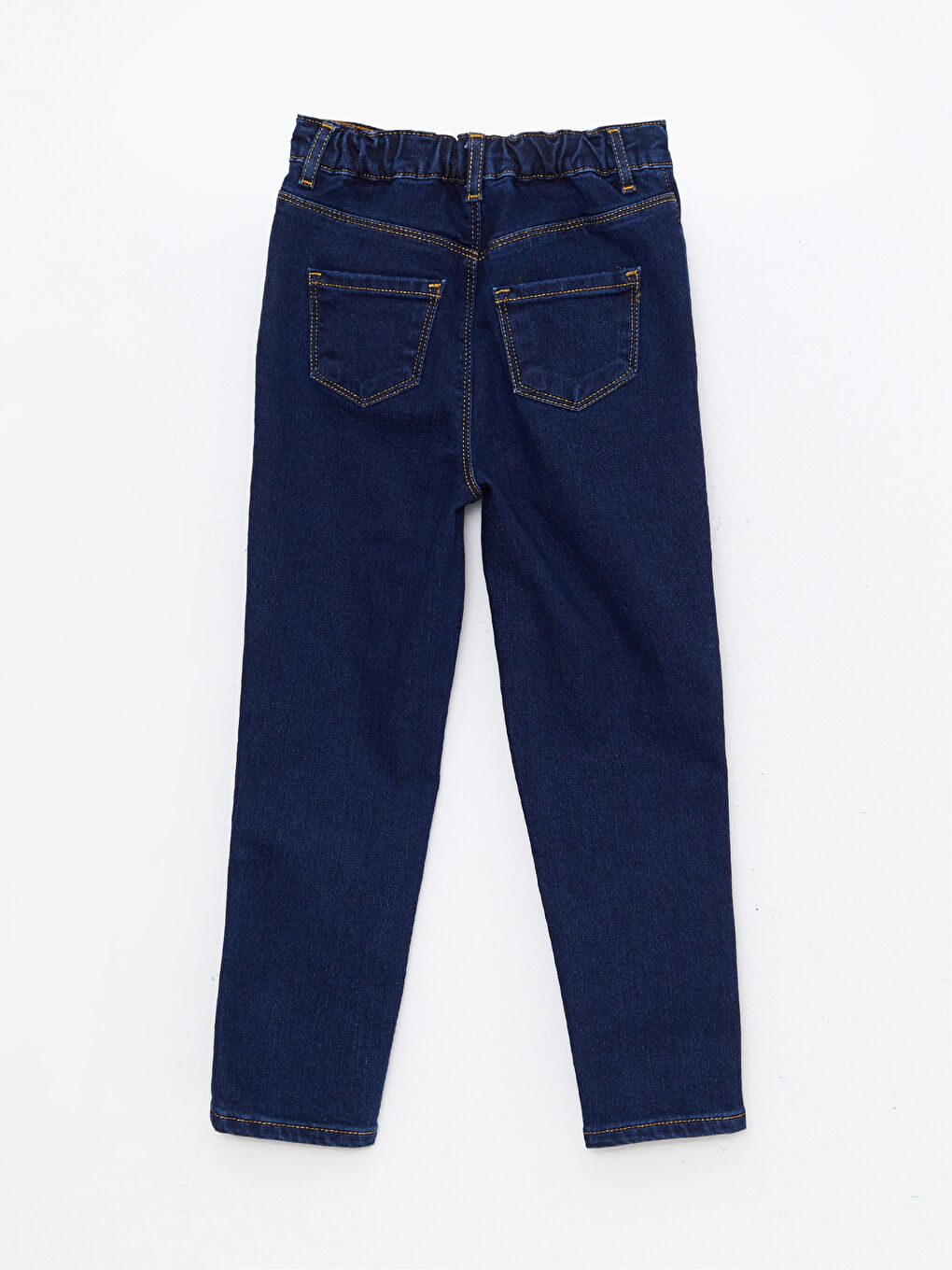 LCW Kids İndigo Beli Lastikli Basic Kız Çocuk Jean Pantolon - 1