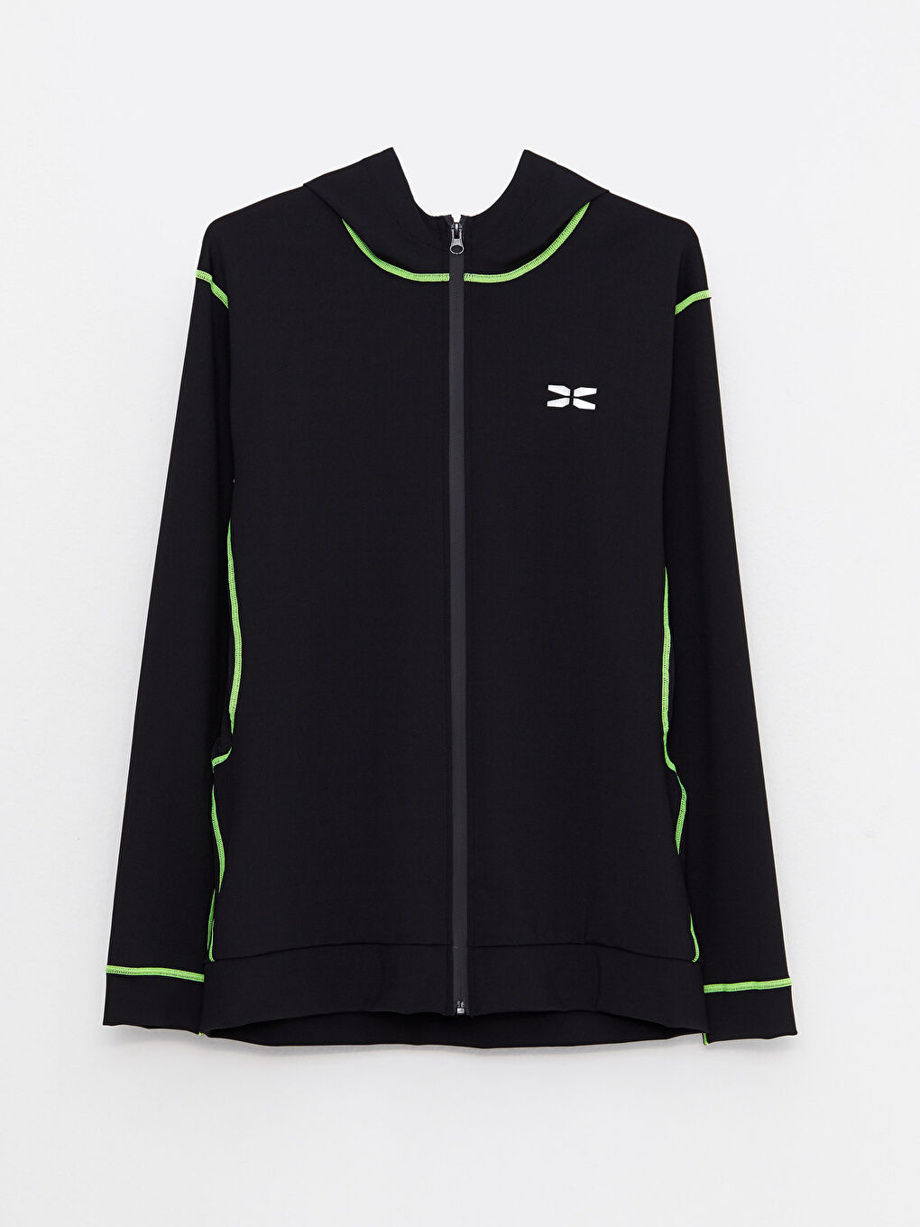 Schlank Geschnittene Kapuzenjacke Für Herren Sport Strickjacke-5