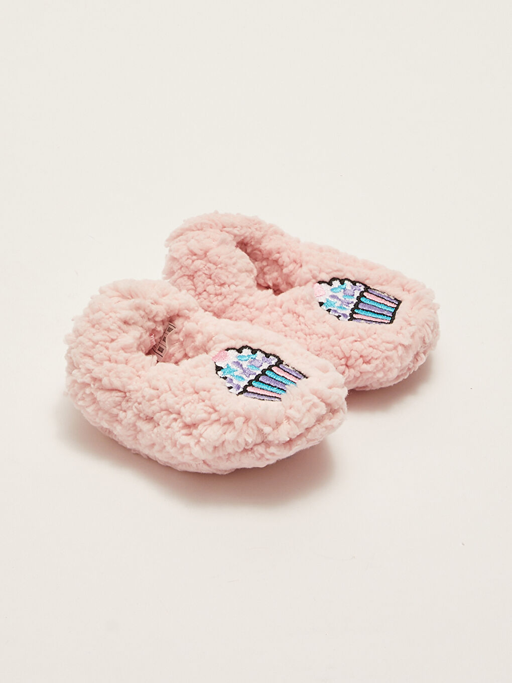 Pembe Patch Detaylı Kız Bebek Ev Patiği