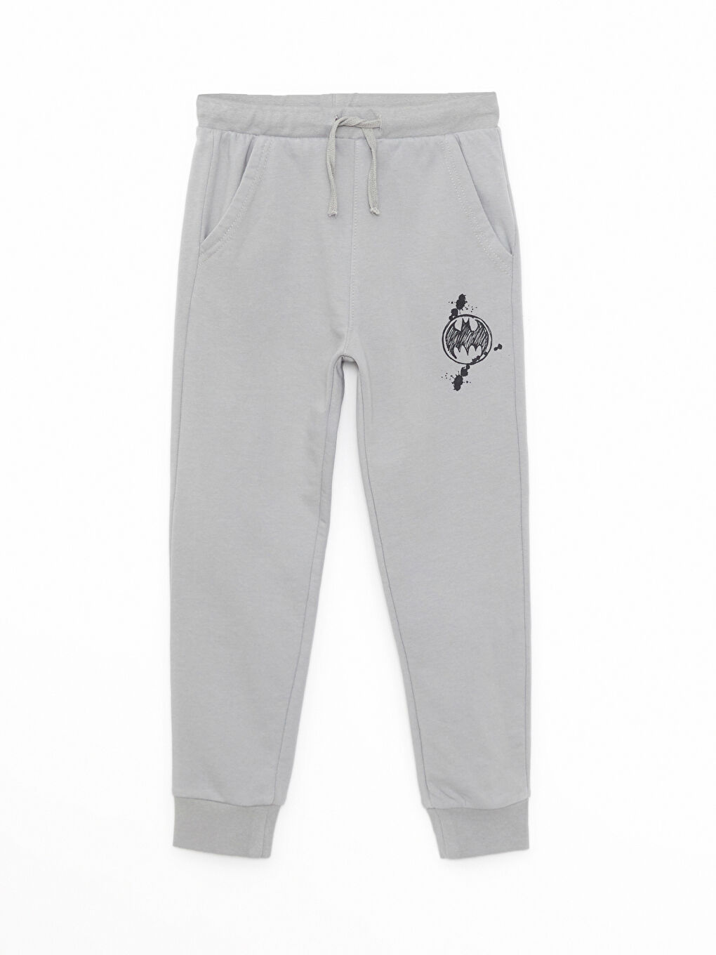 Sarı Kapüşonlu Batman Baskılı Uzun Kollu Erkek Çocuk Sweatshirt ve Eşofman Altı-2