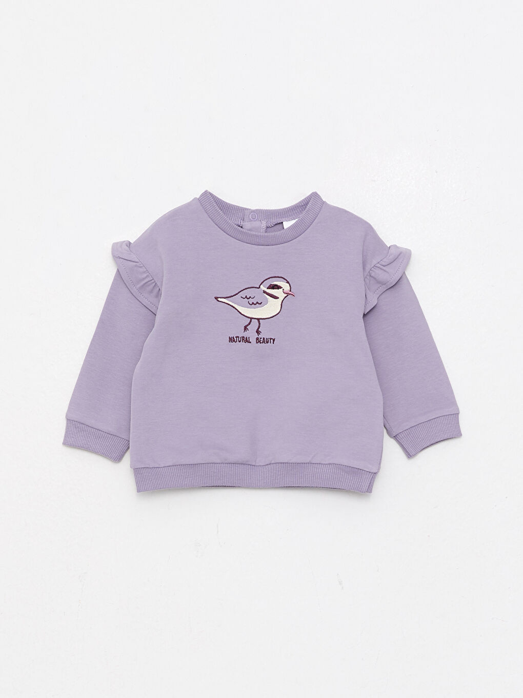 Crew Neck Long Sleeve Printed Baby Girls' Sweatshirt and Tights 2 Pack Set-1