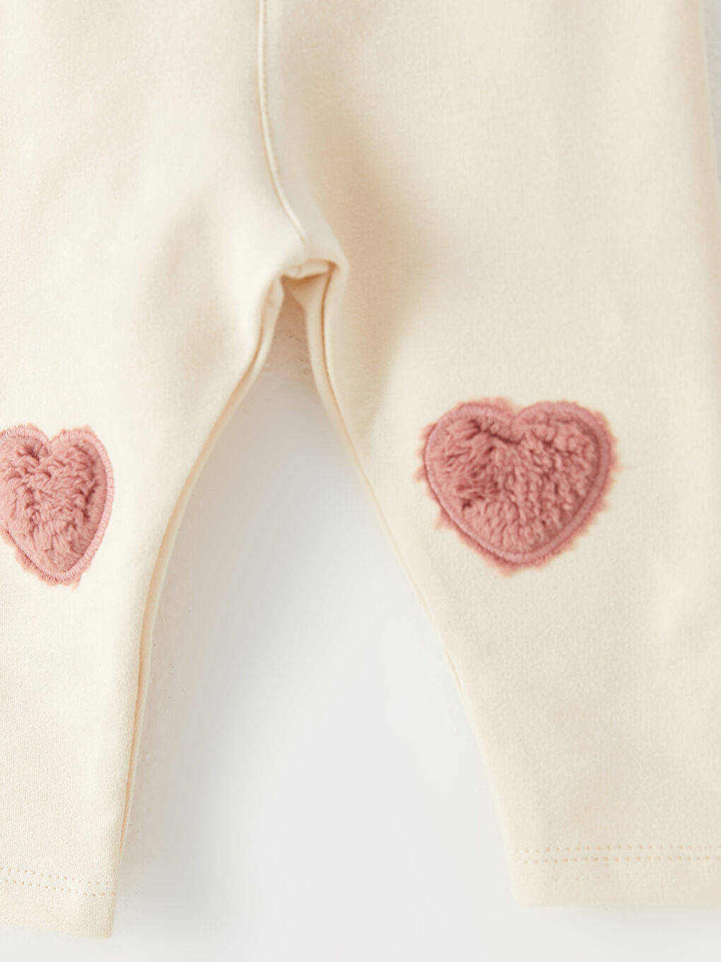 Elastic Waist Embroidery Detailed Baby Girl Tights-1