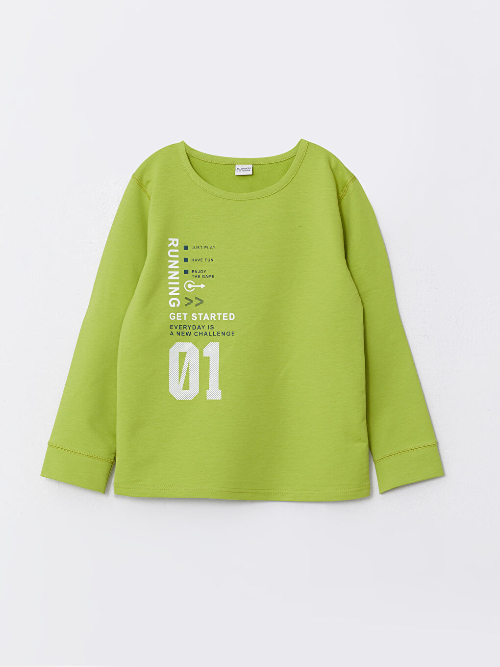 Футболка с круглым вырезом, с принтом, с длинным рукавом, для мальчиков-4