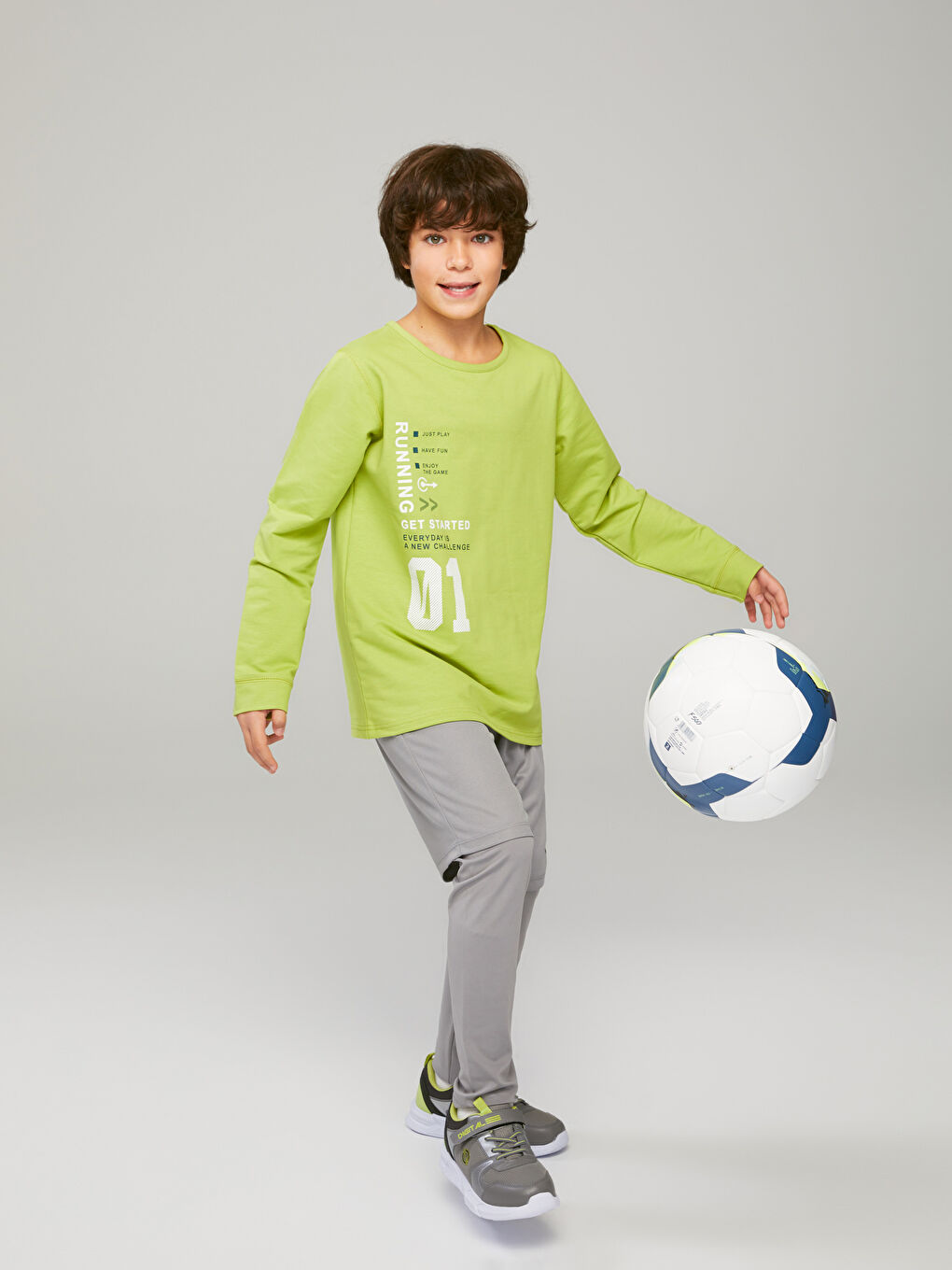 Футболка с круглым вырезом, с принтом, с длинным рукавом, для мальчиков-3