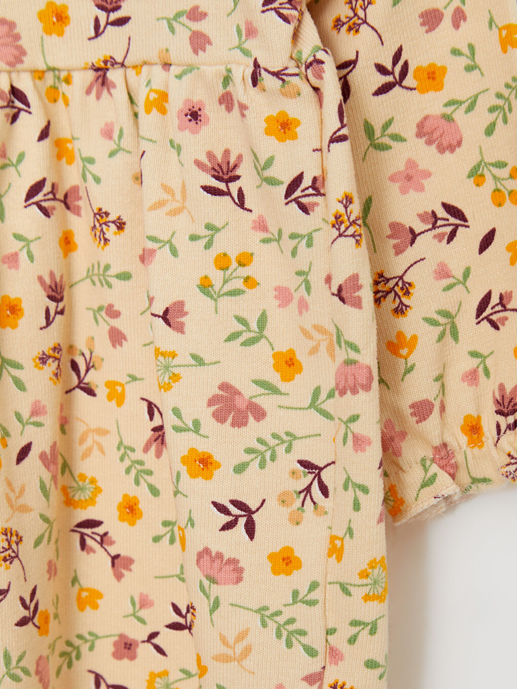 Crew Neck Long Sleeve Printed Baby Girl Dress and Vest 2-Pack Set-5