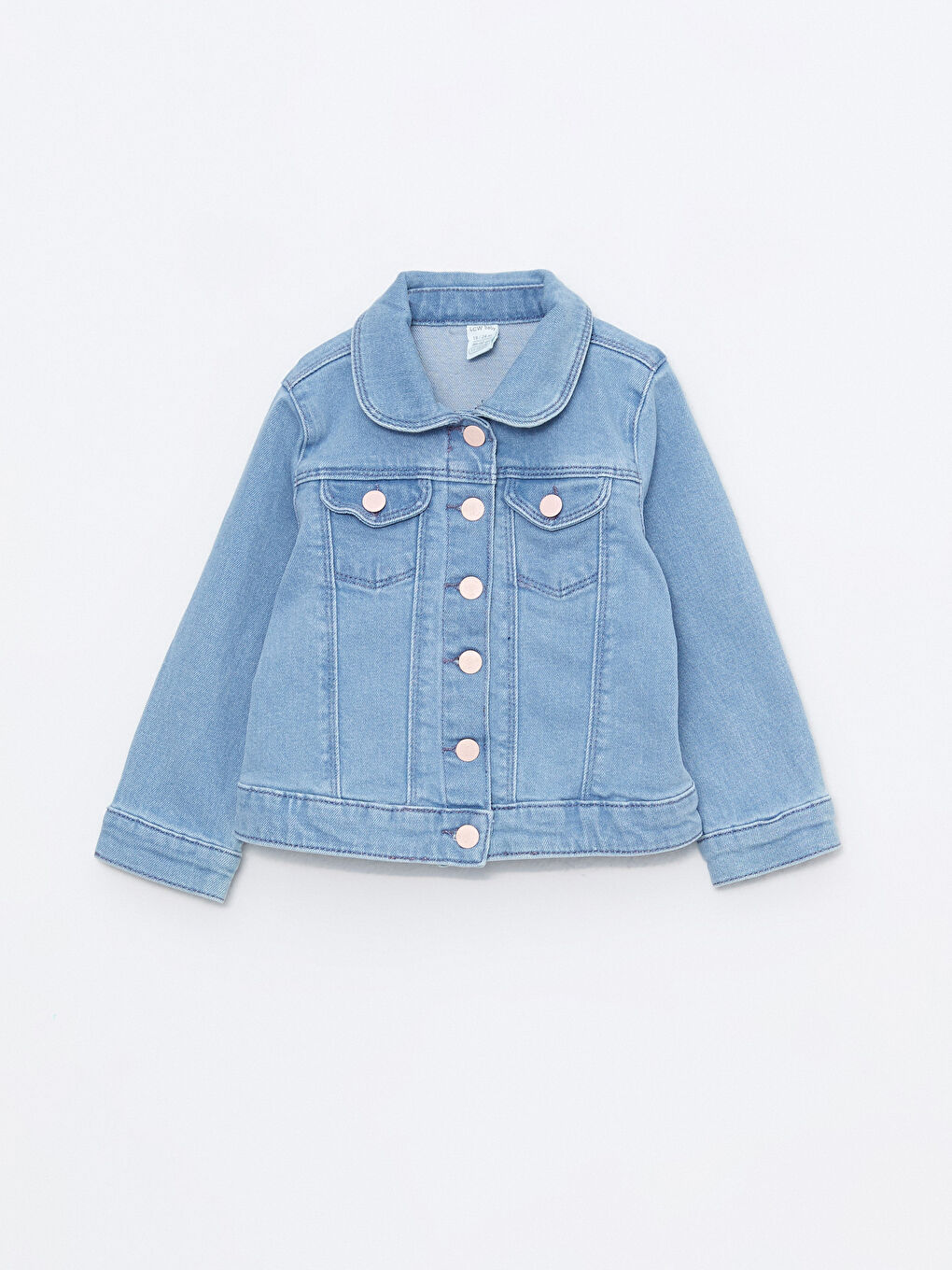 Long Sleeve Basic Baby Girls' Denim Jacket