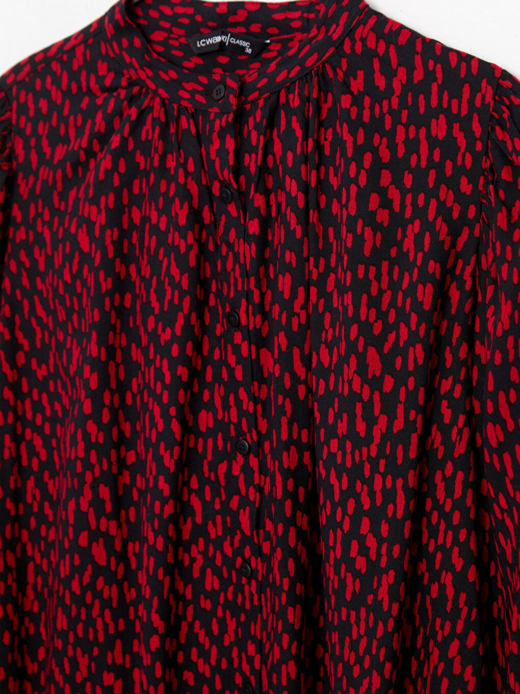 Chemise pour Femmes à Col Rond Imprimée à Manches Longues en Viscose-7