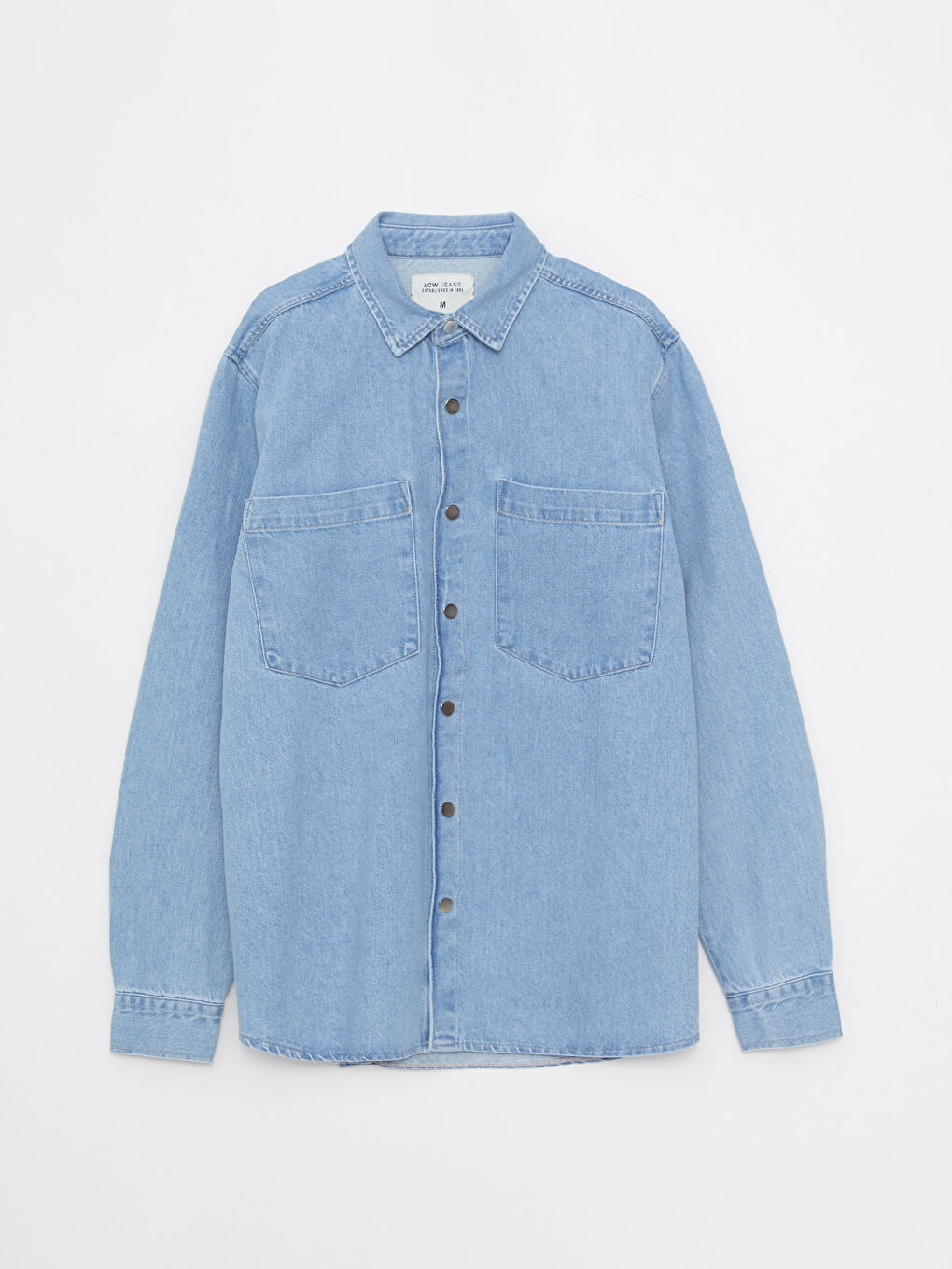 İndigo Standart Kalıp Erkek Jean Ceket-5