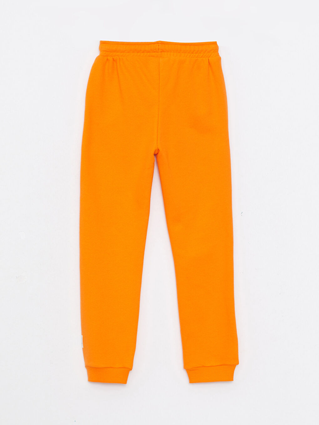 Turuncu Beli Lastikli Basic Kız Çocuk Jogger Eşofman Altı-1