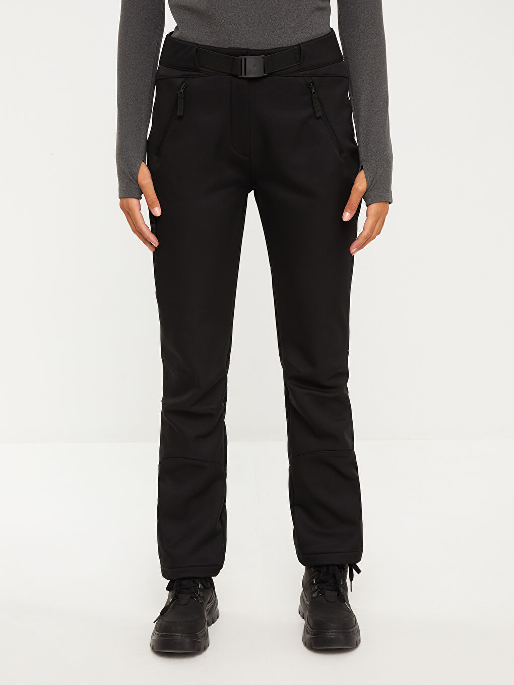 Standard Fit Printed Women's Trousers-4