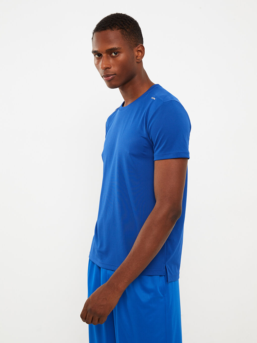 Mavi Bisiklet Yaka Kısa Kollu Erkek Spor Tişört-1