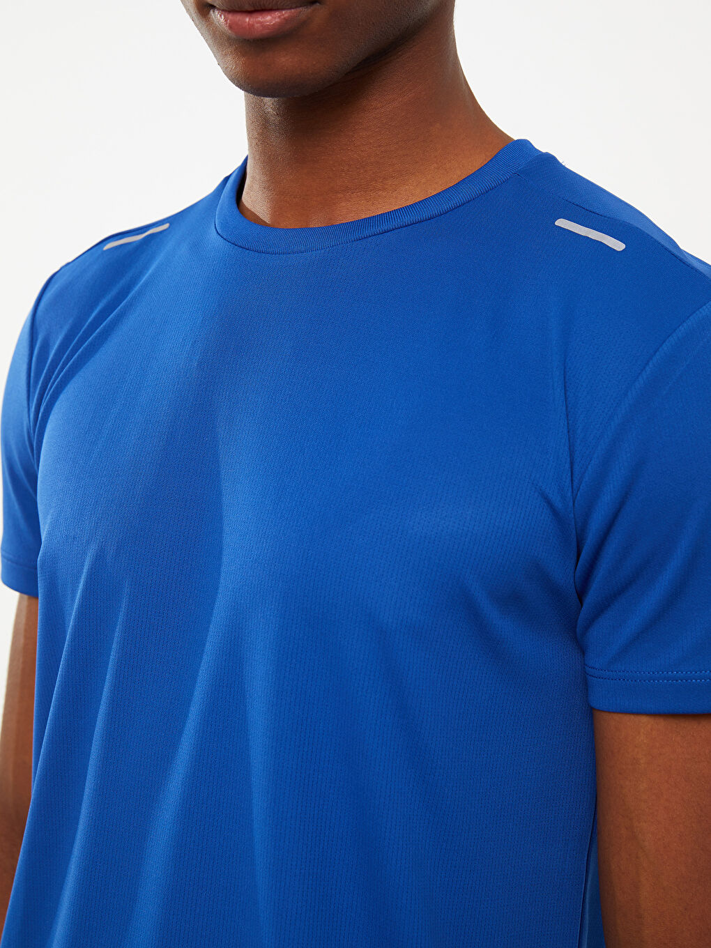 Mavi Bisiklet Yaka Kısa Kollu Erkek Spor Tişört-3