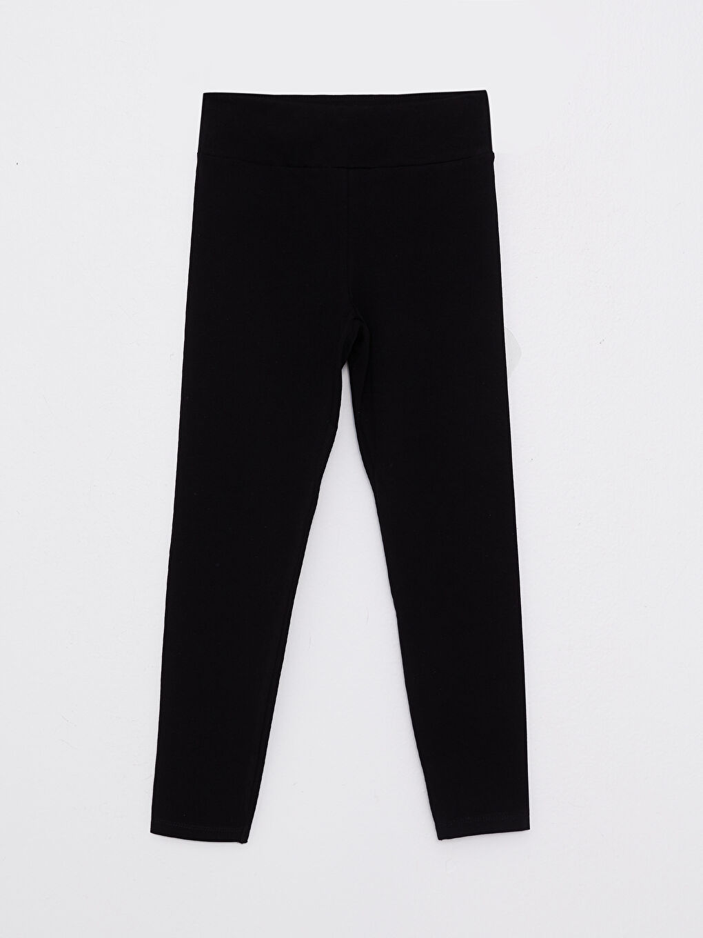 Women's Elasticated Waist Plain Leggings-4