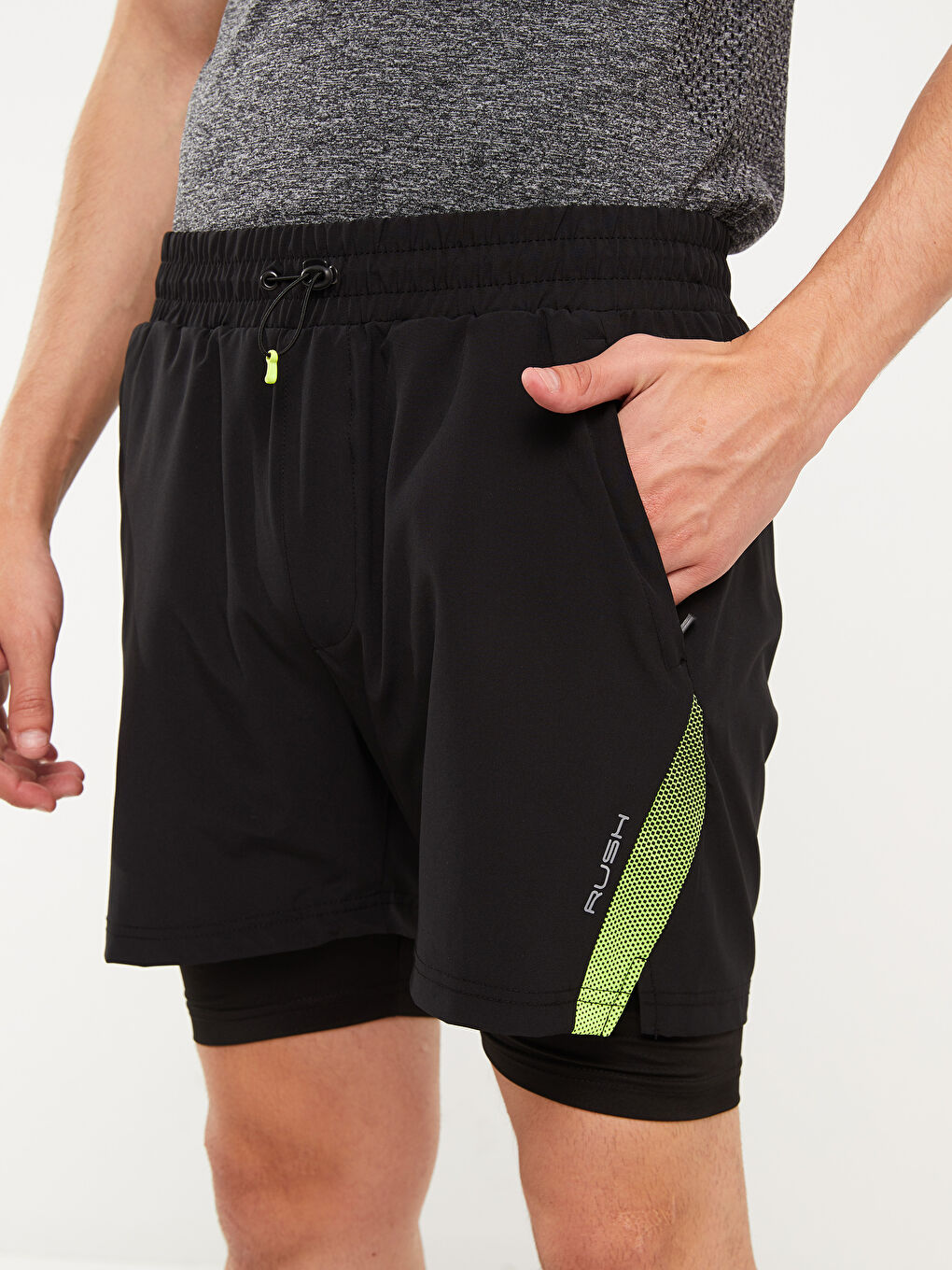XSIDE ACTIVE Slim Fit Erkek Taytlı Şort -W28429Z8-CVL