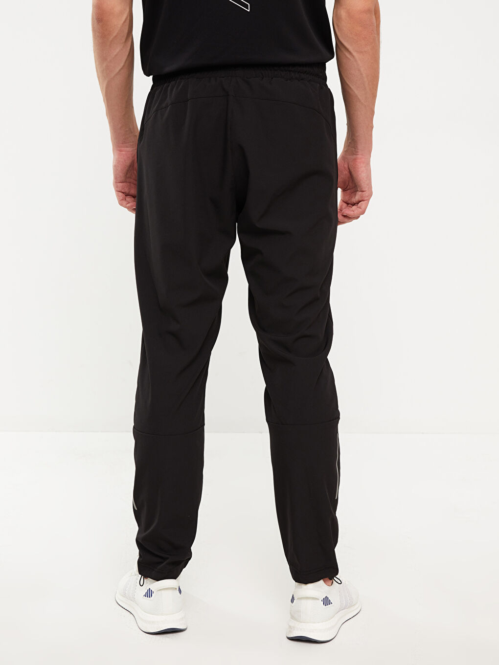 Siyah Standart Kalıp Erkek Spor Eşofman Altı-6