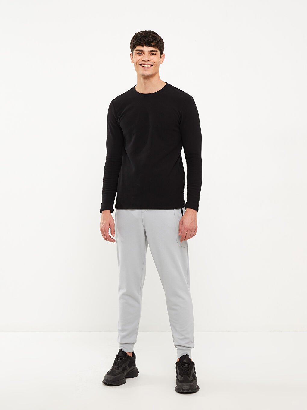 Gri Standart Kalıp Erkek Jogger Eşofman Altı-1