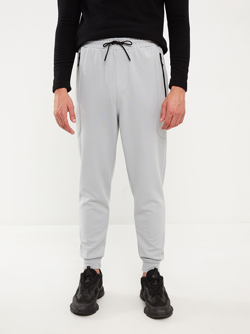 Gri Standart Kalıp Erkek Jogger Eşofman Altı-2