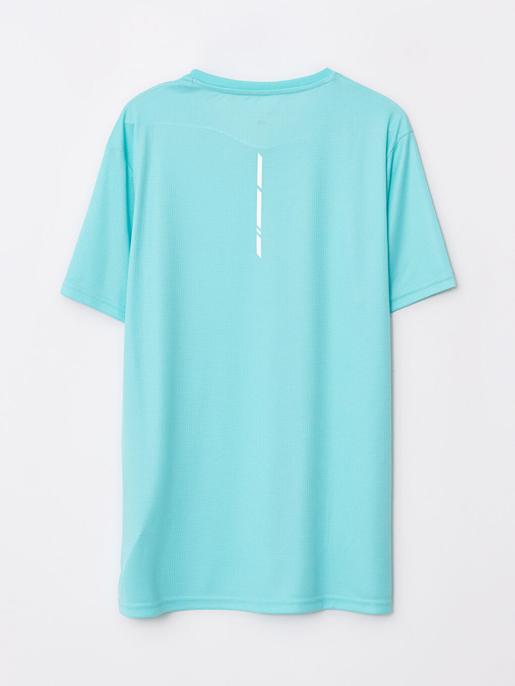 Turkuaz Bisiklet Yaka Kısa Kollu Erkek Spor Tişört-6