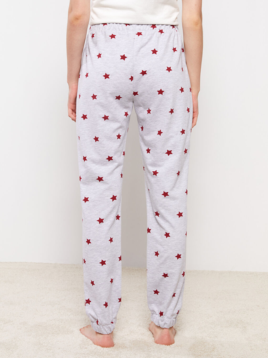 Pantaloni Jogger De Pijama,Cu Model Şi Cu Talie Elastică,Pentru Femei-4