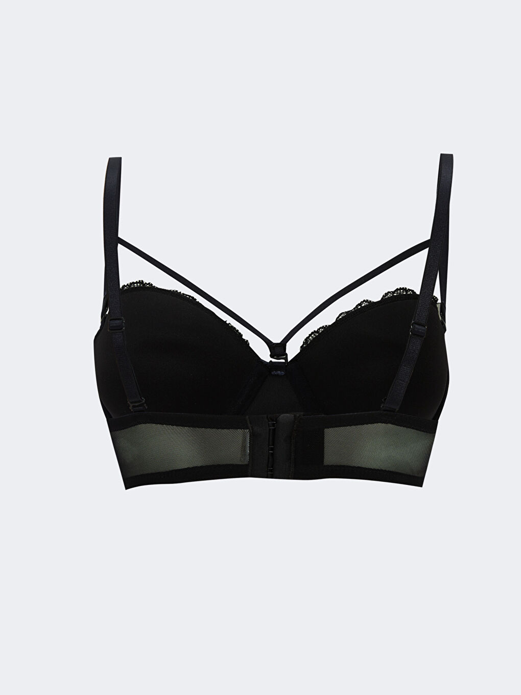LCW DREAM Underwire Half Padded Lace Fantasy Balconette Bra -W28495Z8-CVL