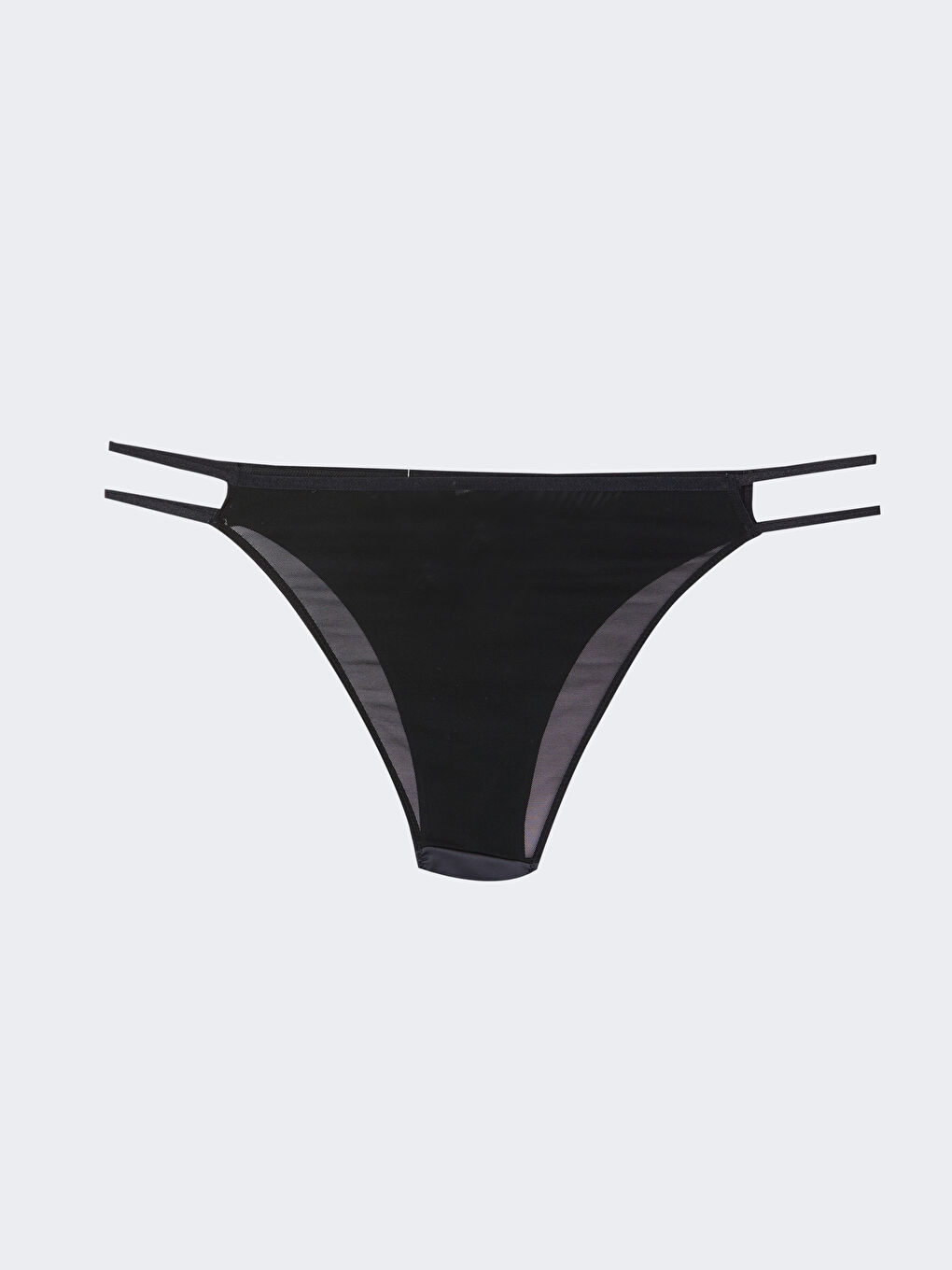 Siyah Düz Fantezi Brazilian Külot-1