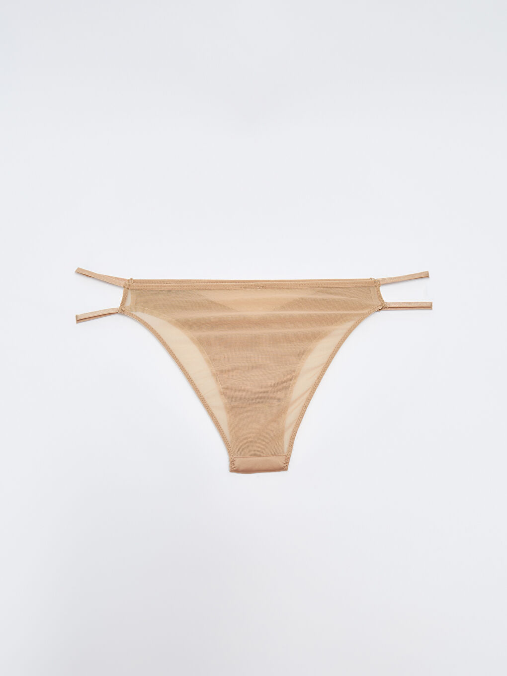 Kahverengi Düz Fantezi Brazilian Külot-1