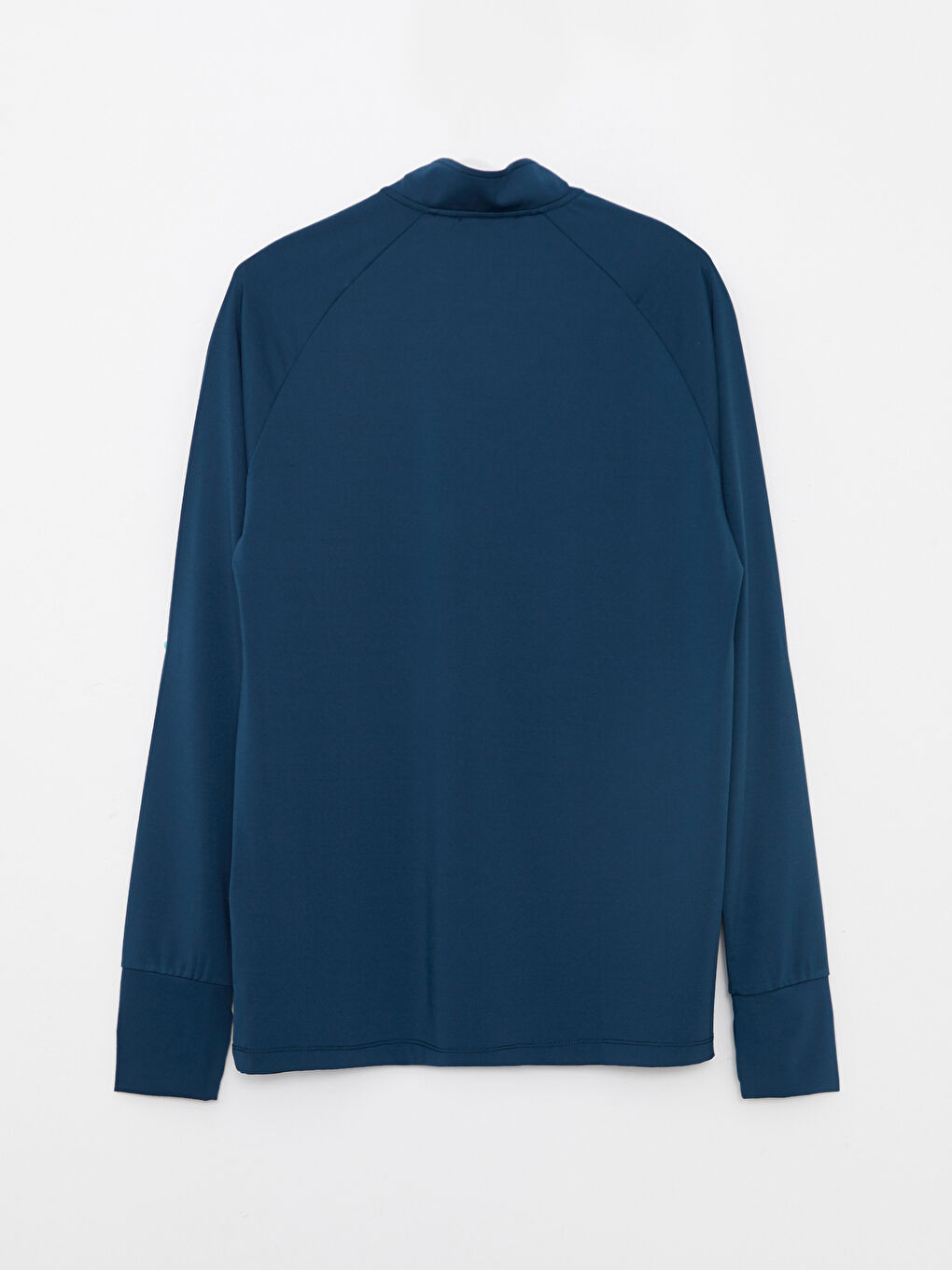 Ерлерге арналған спорттық биік жағалы ұзын жеңді принтті свитшот-6