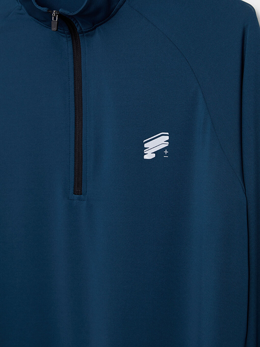 Ерлерге арналған спорттық биік жағалы ұзын жеңді принтті свитшот-7