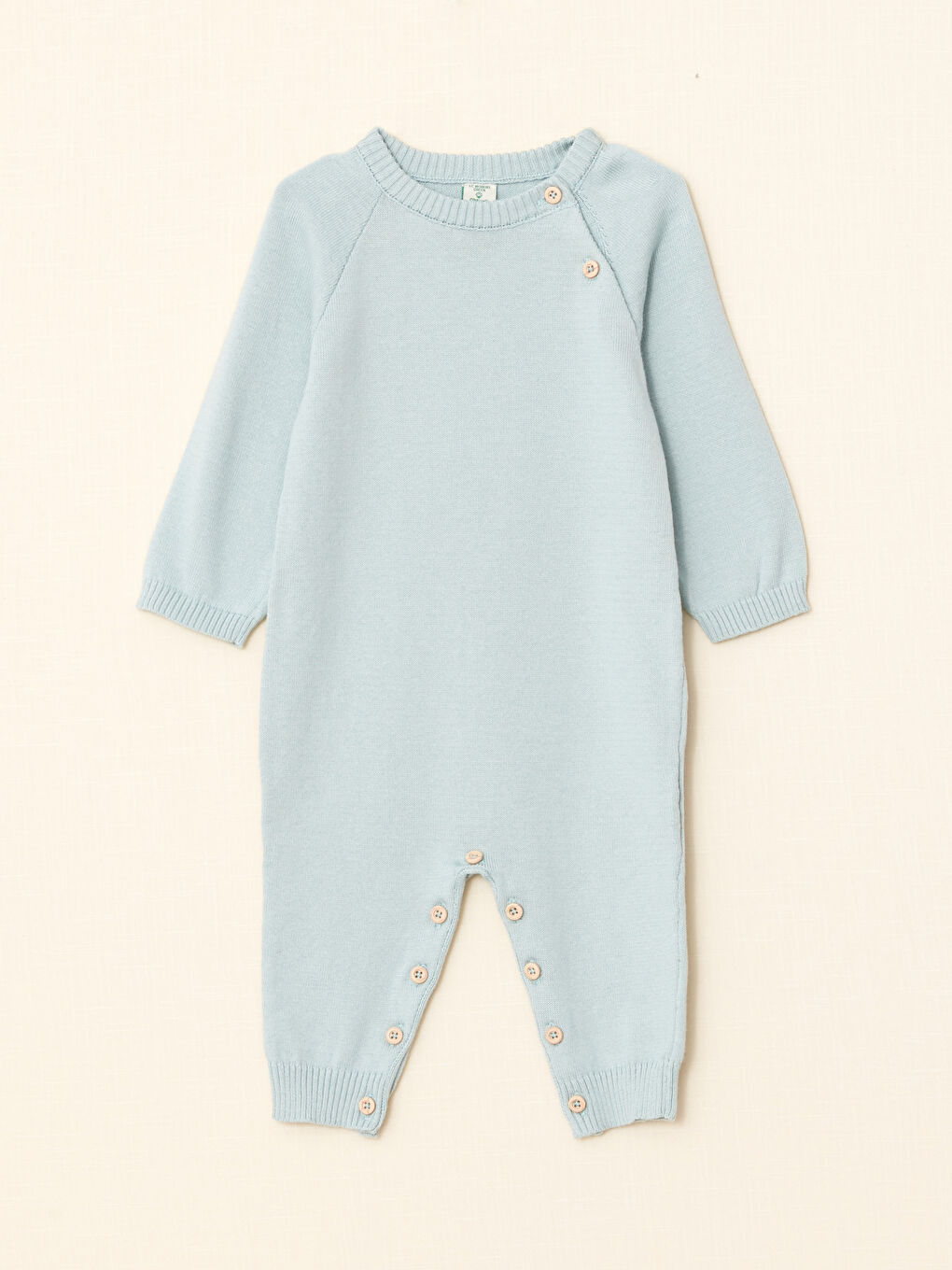 LC Waikiki Crew Neck Long Sleeve Organic Cotton Baby Boy Rompers -W28543Z1-G0S