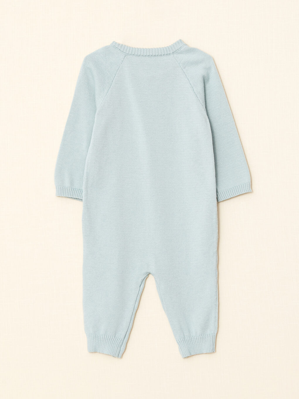 LC Waikiki Crew Neck Long Sleeve Organic Cotton Baby Boy Rompers -W28543Z1-G0S