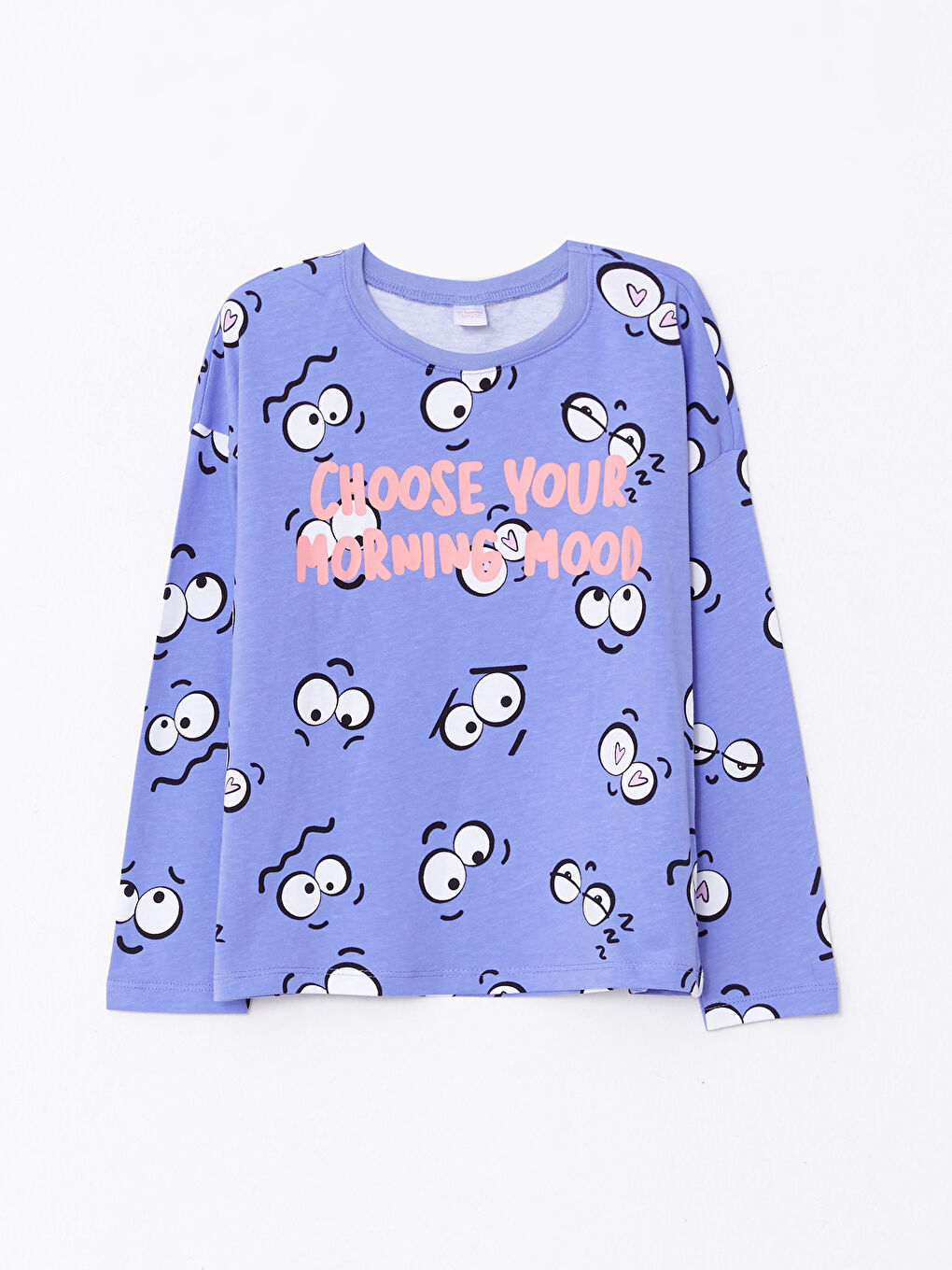 Ensemble de Pyjama pour Filles à Col Rond Imprimé à Manches Longues-1