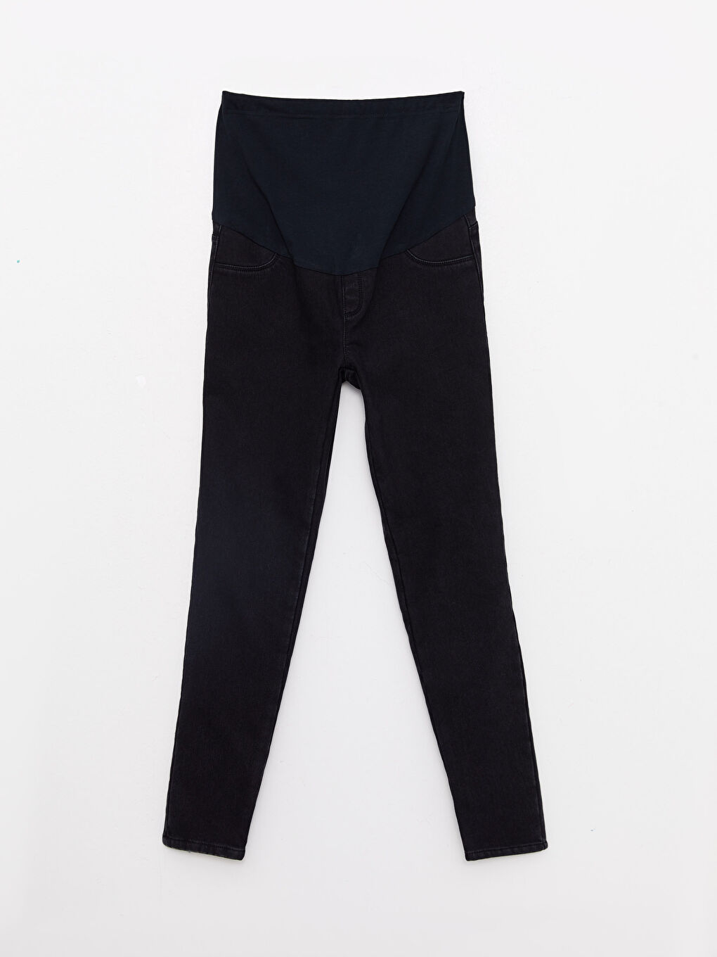 LCWAIKIKI Maternity Slim Fit Regular Pocket Detailed Maternity Rodeo Denim Trousers with Over-bump Waistband -W28614Z8-326