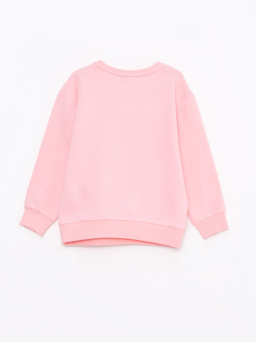 Қыздарға арналған ұзын жеңді принтті дөңгелек жағалы свитшот-4