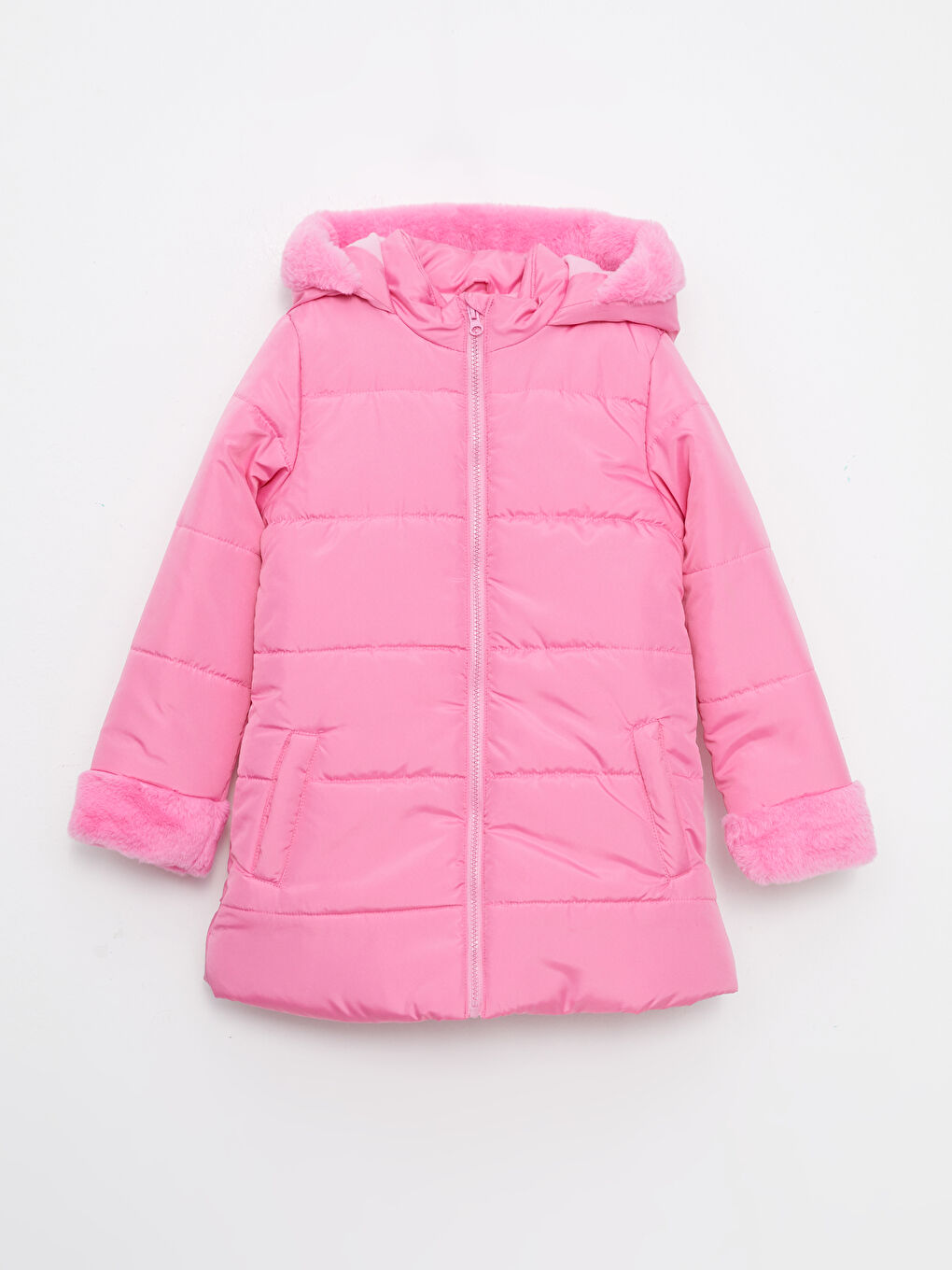 Hooded Basic Girl Coat