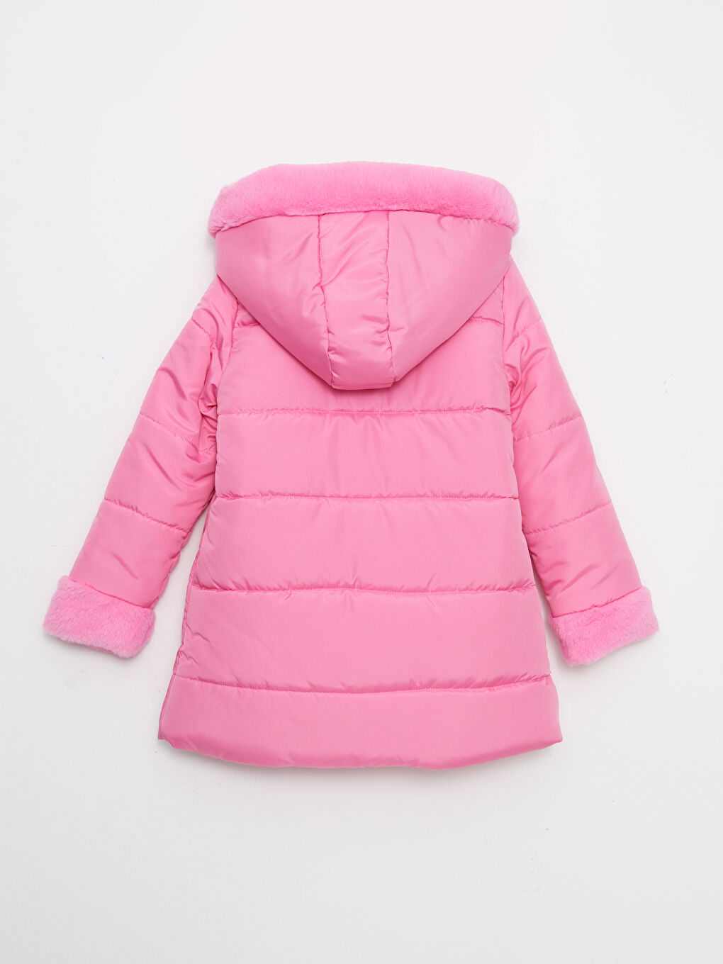 Hooded Basic Girl Coat-1