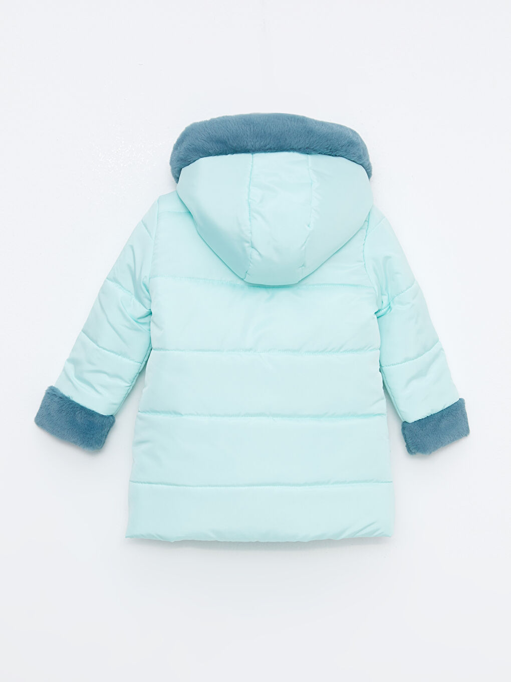 Hooded Basic Girl Coat-1