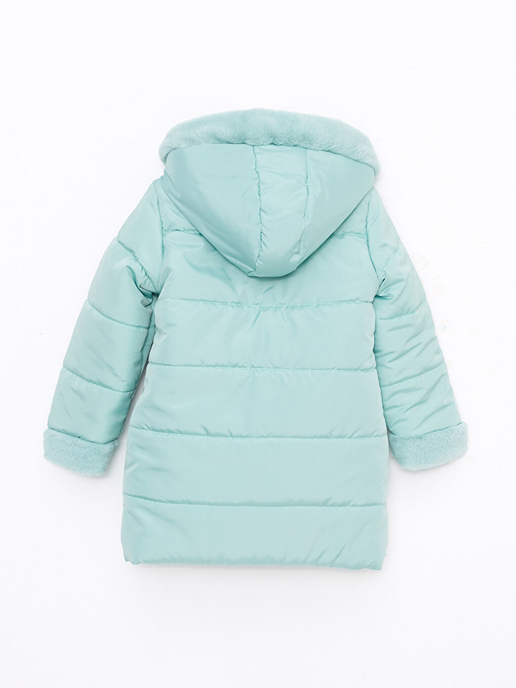 Hooded Basic Girl Coat-1