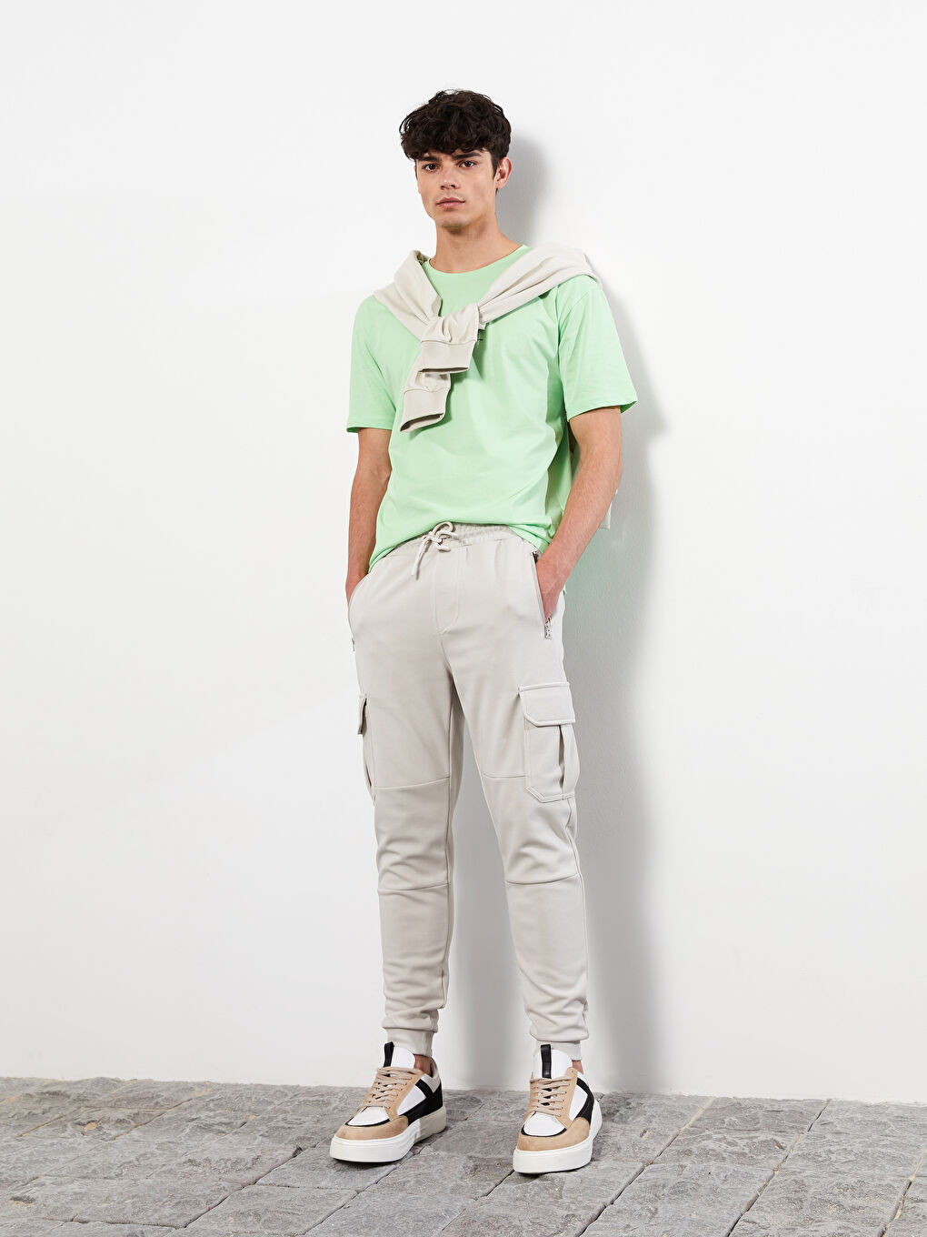 ерлерге арналған тар пішім джоггер спорттық шалбары