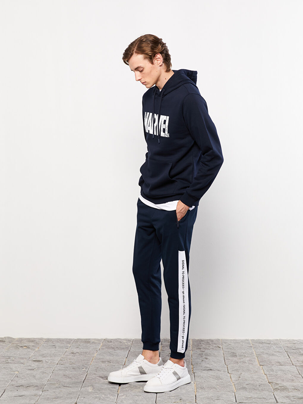 XSIDE Slim Fit Printed Men's Jogger Sweatpants -W28642Z8-HRZ