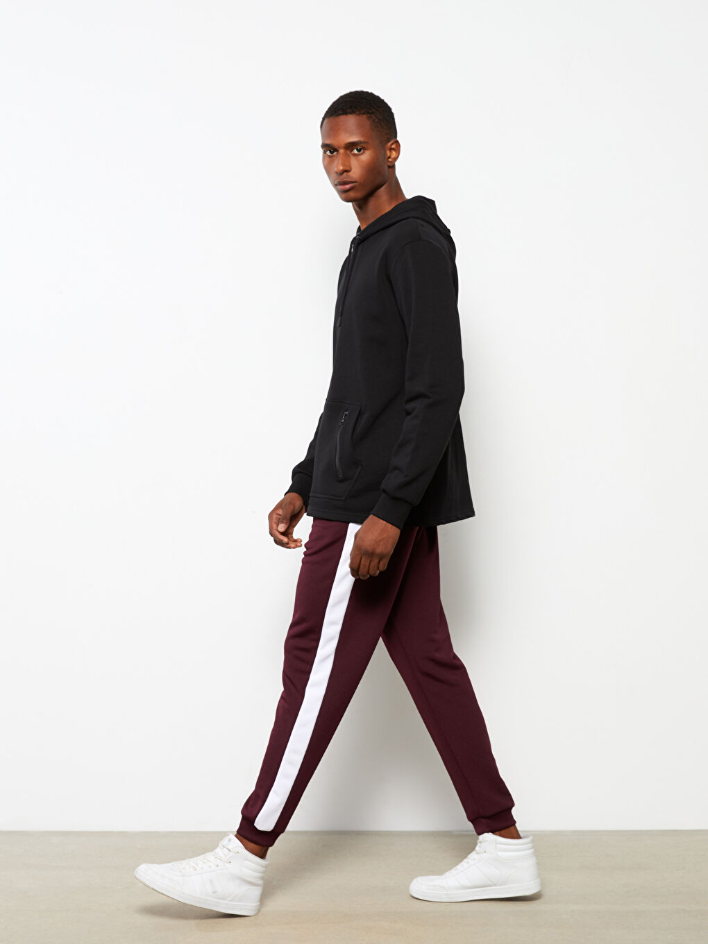 LCW Casual Bordo Slim Fit Erkek Jogger Eşofman Altı