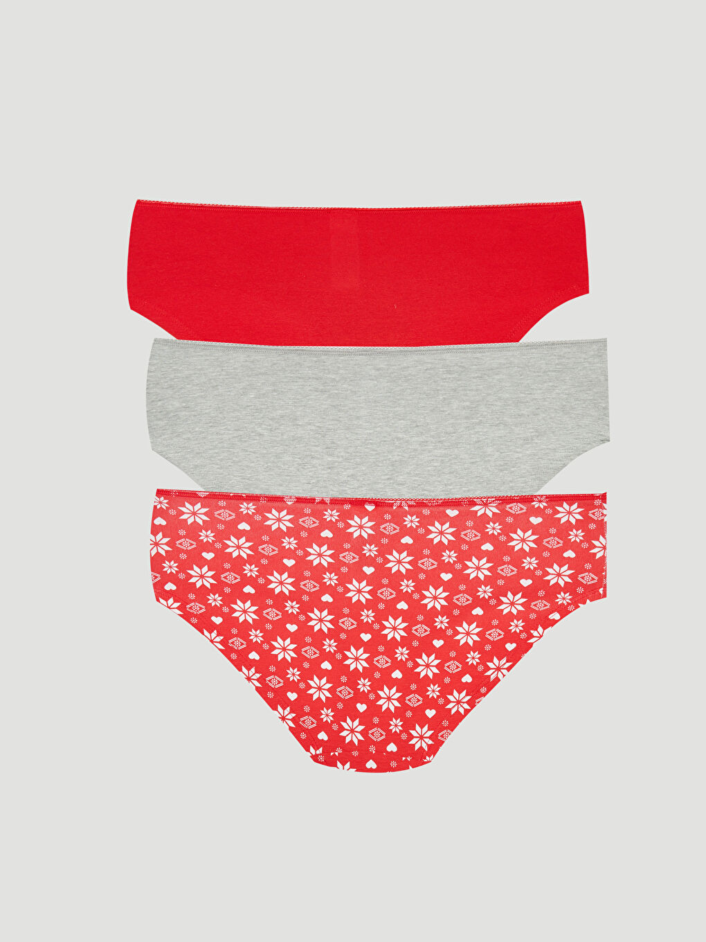 LCW DREAM Gemusterte Hipster-Slips für Damen 3er-Pack -W28651Z8-CT3
