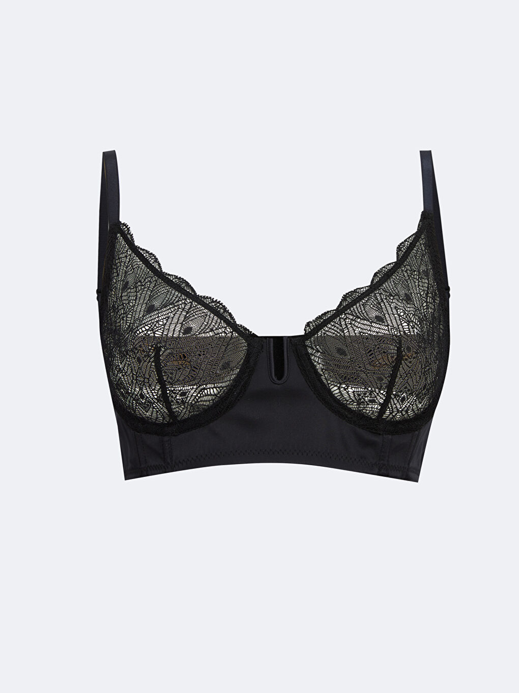 Underwired Non-Padded Lace Detail Bralette Bra