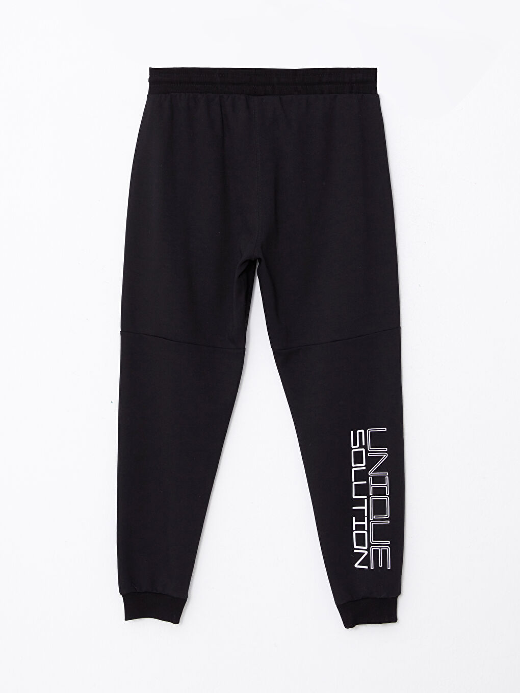 Siyah Dar Kalıp Erkek Eşofman Altı-6