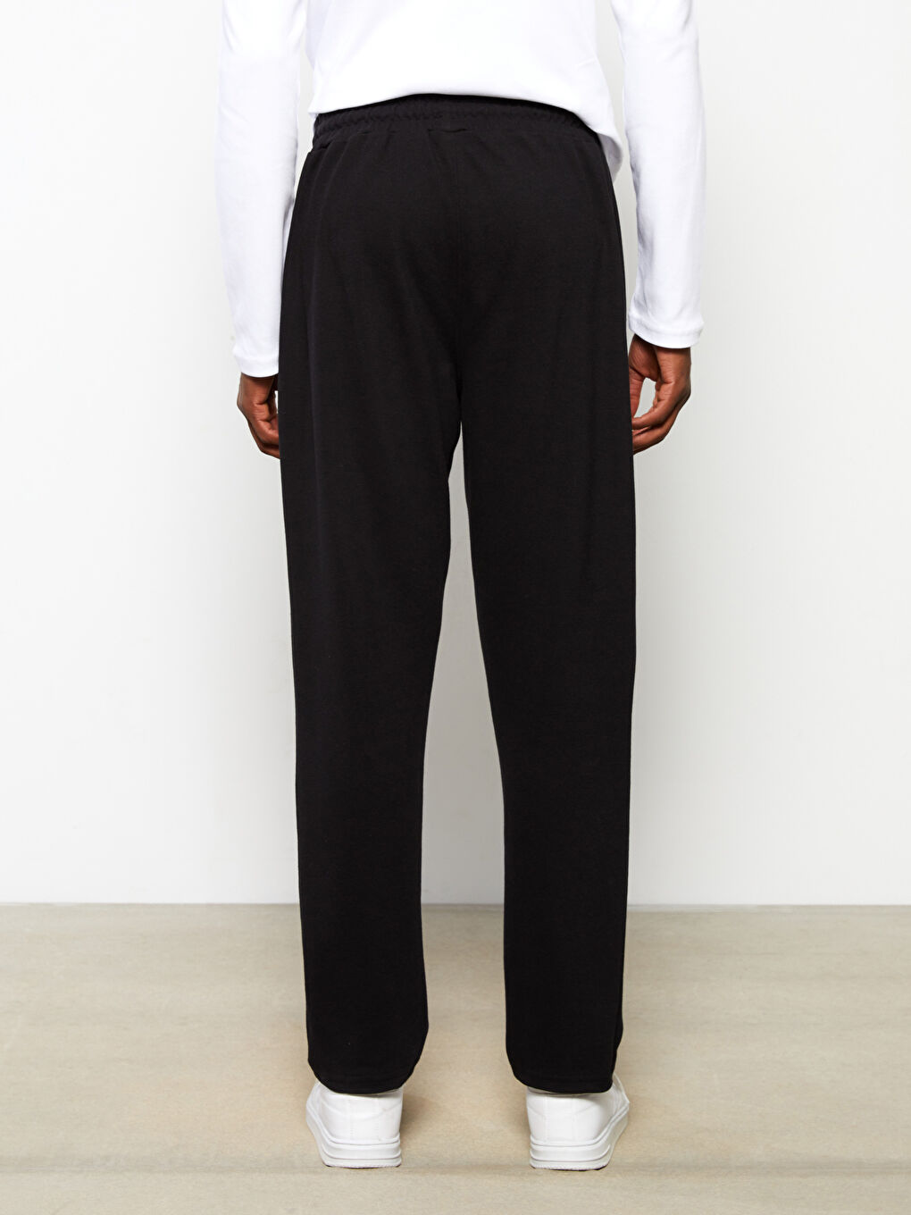 Siyah Slim Fit Pike Erkek Eşofman Altı-4