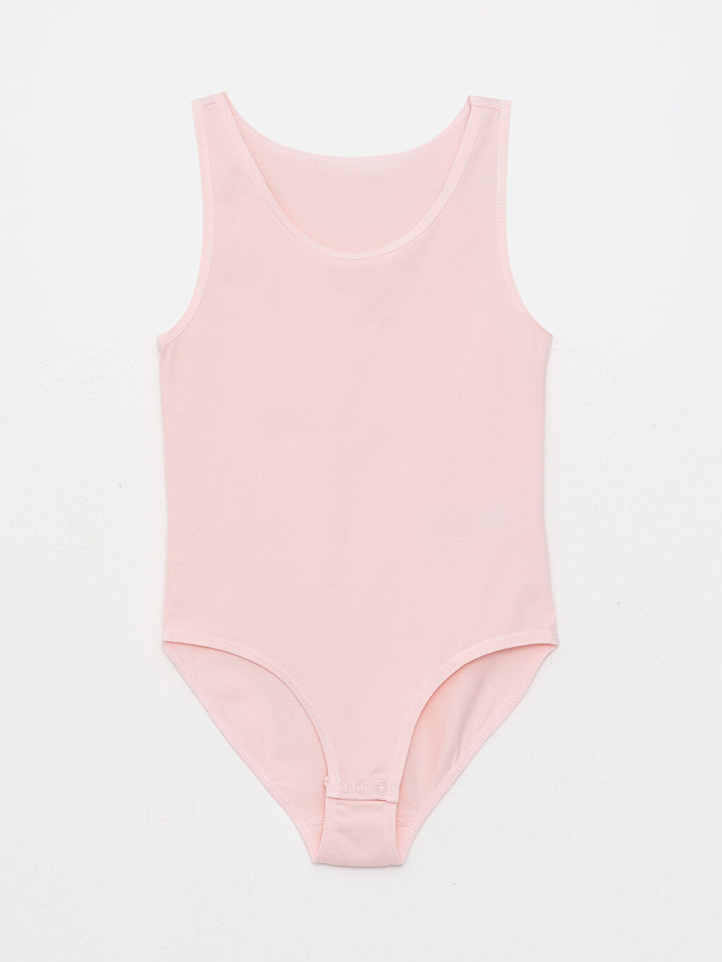 بدلة الجسم قطن أساسي ياقة دائرية للبنات بسحاب Snap